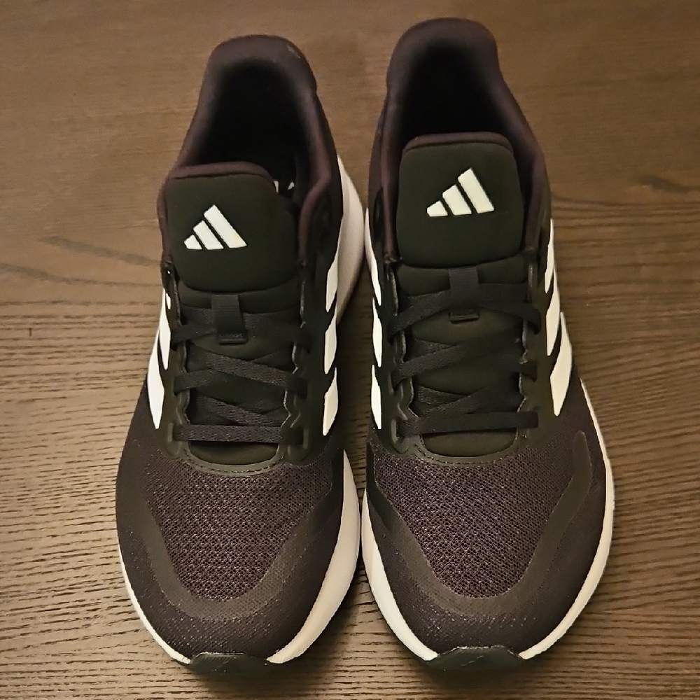 Adidas Women Black and White Athletic Shoes